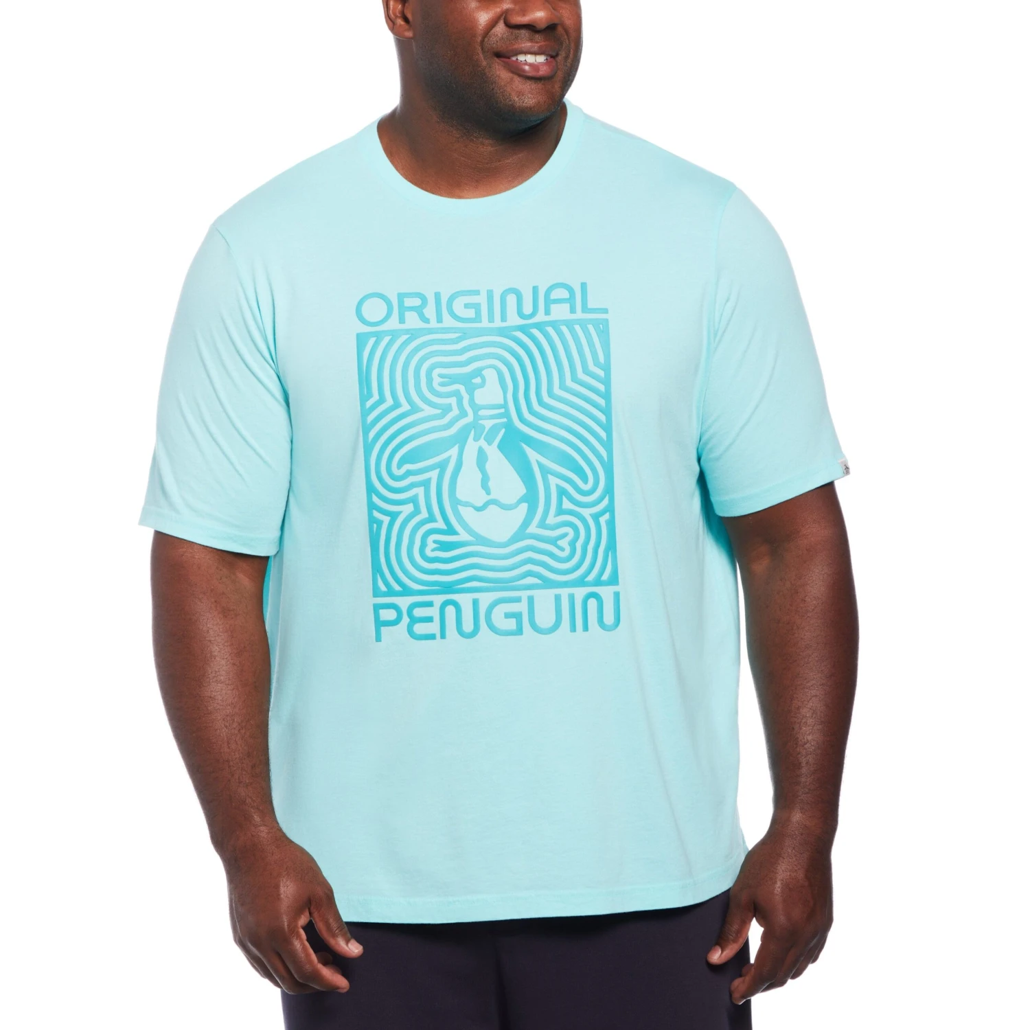 Big & Tall Groovy Pete Print Tee Original Penguin Big & Tall Groovy Pete Print Tee -Original Penguin Shop Big Tall Groovy Pete Print Tee Aruba Blue Original Penguin scaled