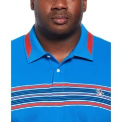 Original Penguin Big And Tall Micro Pique Chest Stripe Polo -Original Penguin Shop Big and Tall Micro Pique Chest Stripe Polo Original Penguin 3