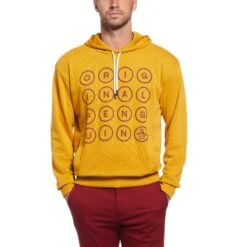 Original Penguin Circle Pete Graphic Hooded Sweater