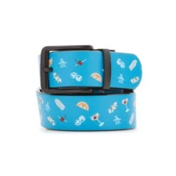 Original Penguin Cocktail Hour Print Reversible Belt