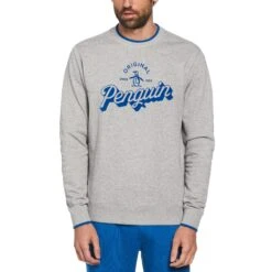 Original Penguin Fleece Crew Neck Logo Sweatshirt