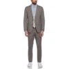 Original Penguin Grey Glenn Plaid Wool Blend Two Piece Suit