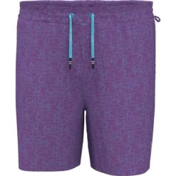 Original Penguin Jethro Haynes Pattern Stretch Swim Short -Original Penguin Shop Jethro Haynes Pattern Stretch Swim Short Amethyst Orchid Original Penguin 3