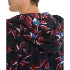 Original Penguin Leaf Print Sherpa Hoodie -Original Penguin Shop Leaf Print Sherpa Hoodie Original Penguin 4