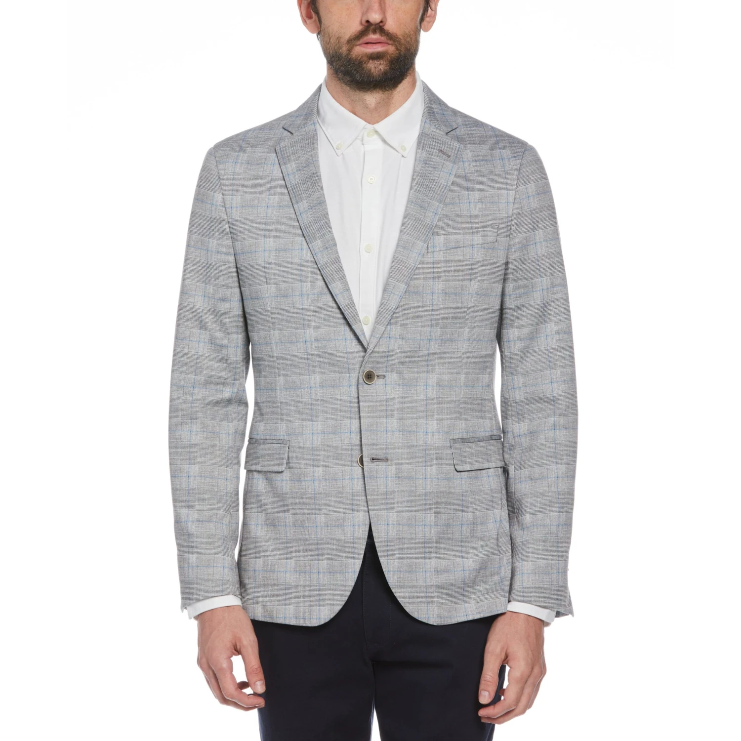 Light Grey Plaid Knit Blazer Original Penguin Light Grey Plaid Knit Blazer -Original Penguin Shop Light Grey Plaid Knit Blazer Light Grey Original Penguin scaled