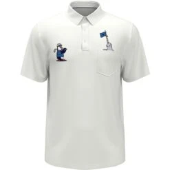 Original Penguin Shop -Original Penguin Shop Mixed Media Polar Pete Golf Polo Bright White Original Penguin 2
