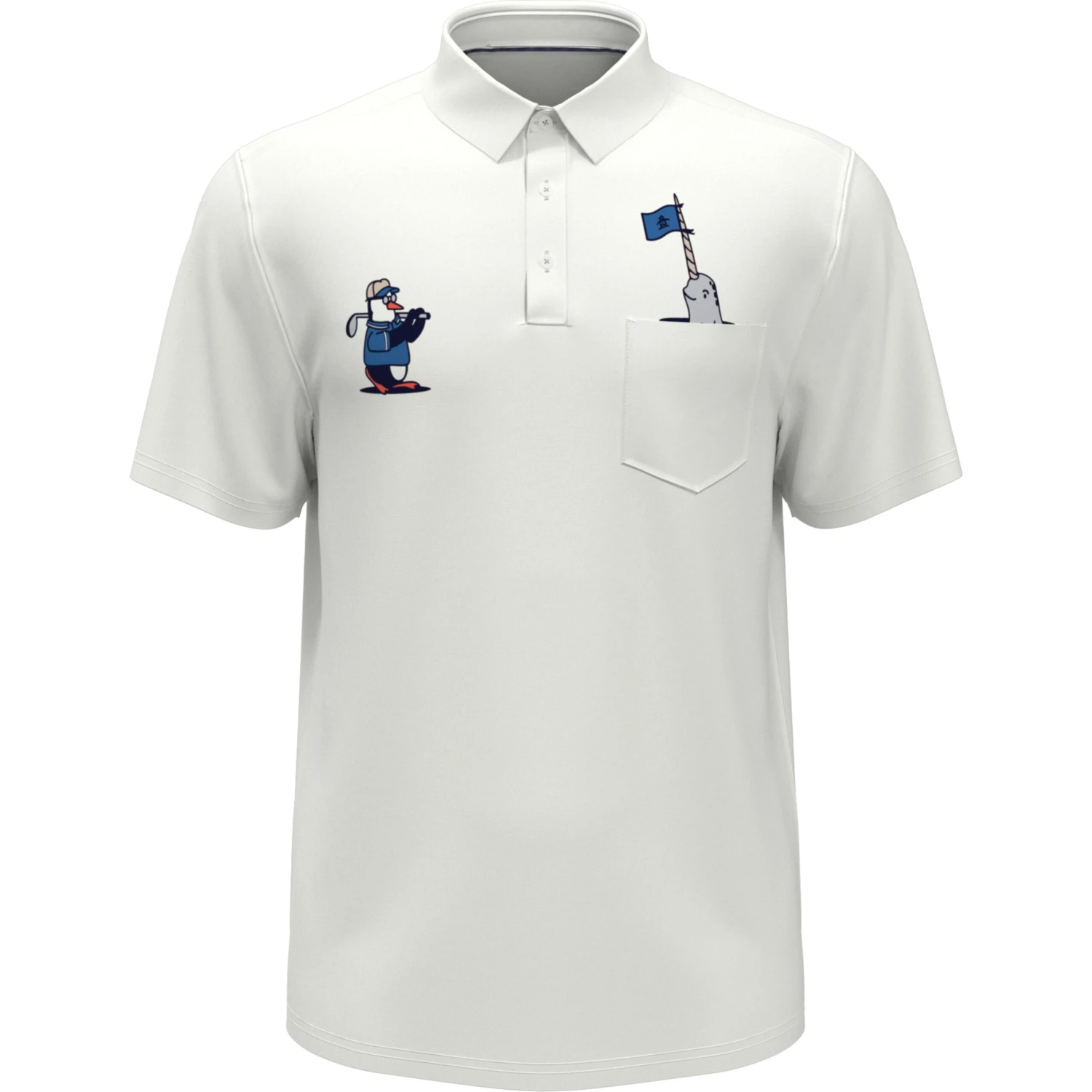 Mixed Media Polar Pete Golf Polo Original Penguin Mixed Media Polar Pete Golf Polo -Original Penguin Shop Mixed Media Polar Pete Golf Polo Bright White Original Penguin 2 scaled
