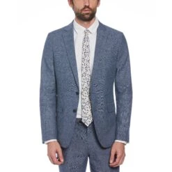 Original Penguin Navy Plaid Linen Blend Two Piece Suit -Original Penguin Shop Navy Plaid Linen Blend Two Piece Suit Original Penguin 6