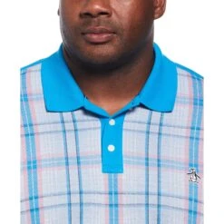 Original Penguin Plaid Front Polo -Original Penguin Shop Plaid Front Polo Original Penguin 3