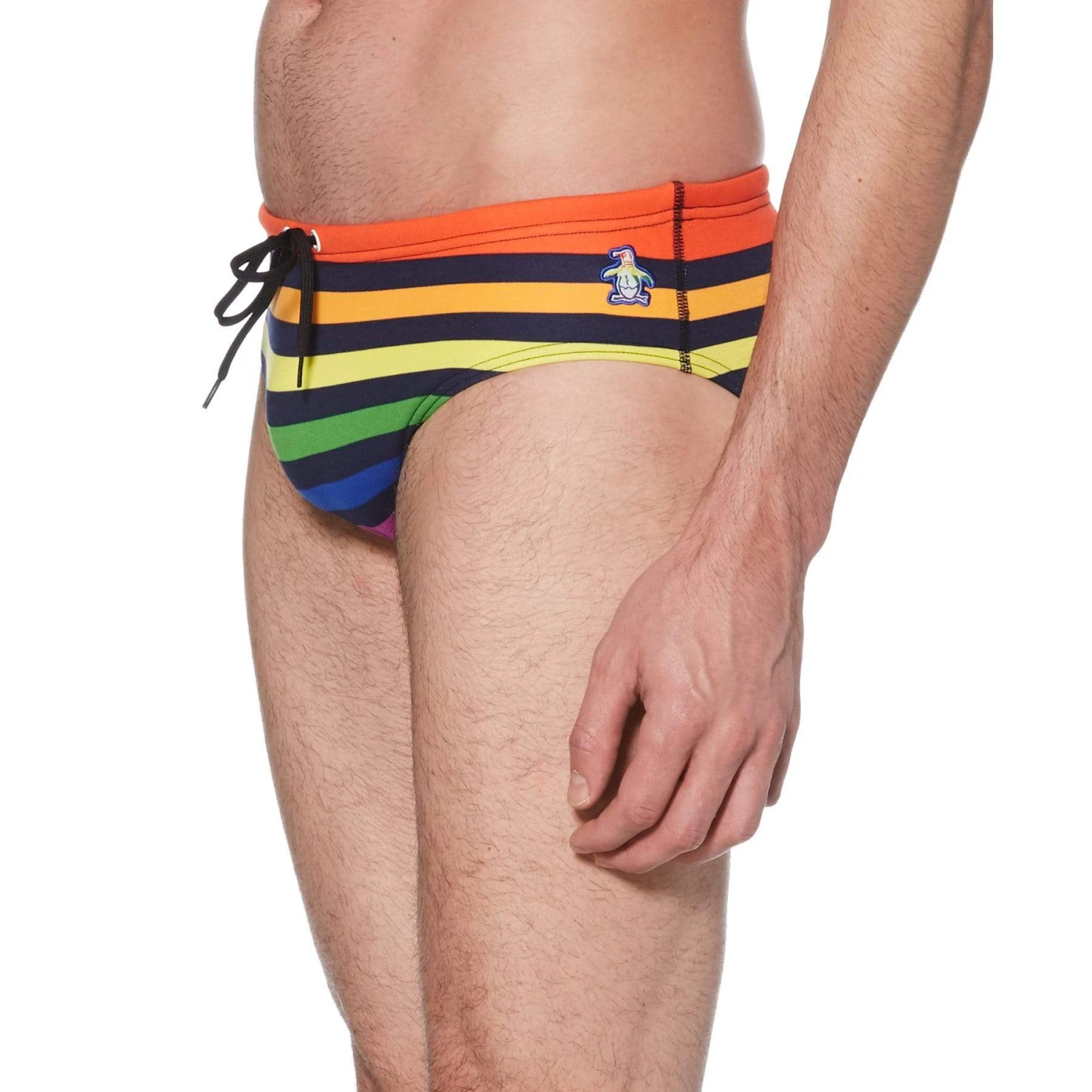 Pride Rainbow Stripe Swim Brief Original Penguin Pride Rainbow Stripe Swim Brief -Original Penguin Shop Pride Rainbow Stripe Swim Brief Original Penguin 3