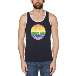 Original Penguin Pride Stamp Logo Tank