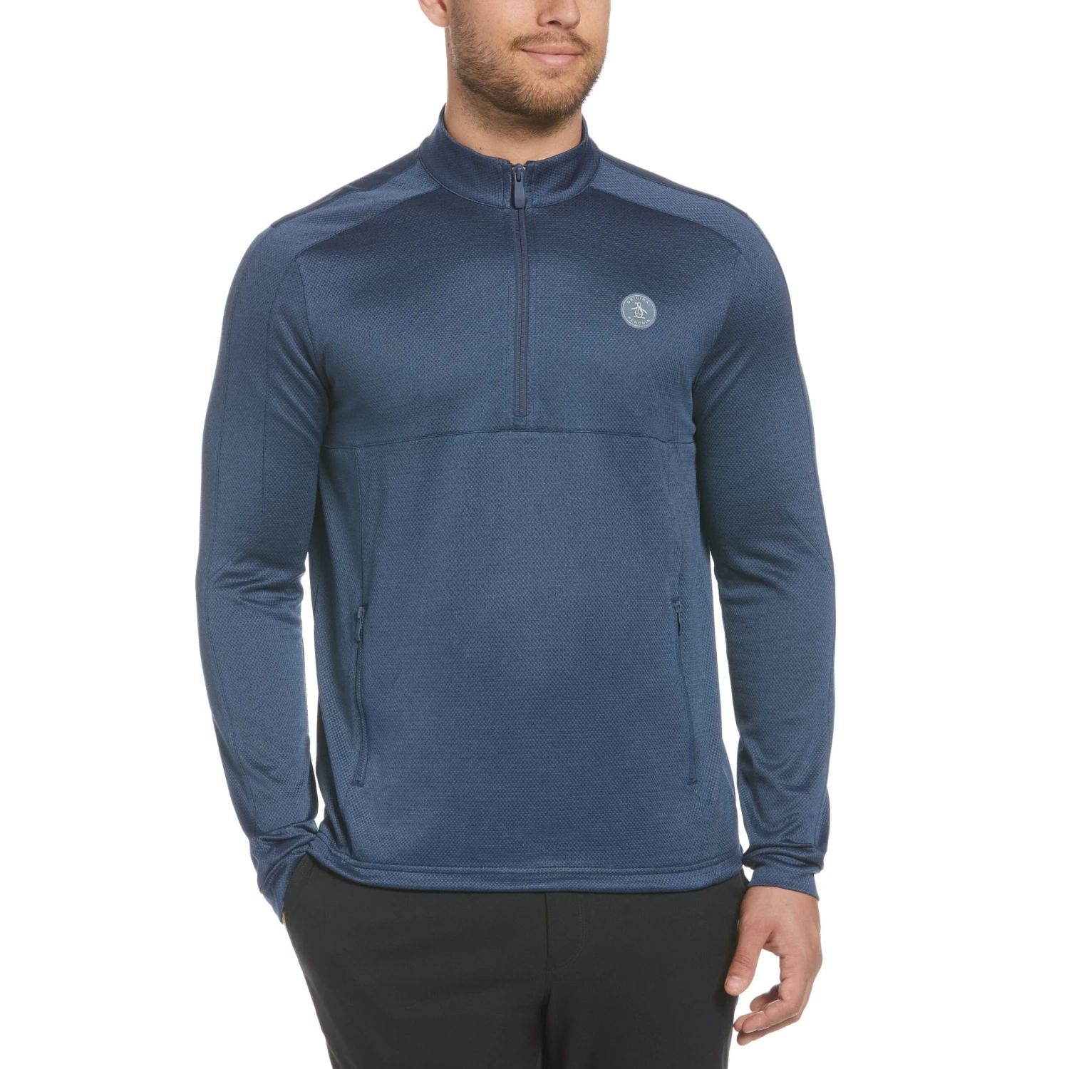 Quarter Zip Mock Neck Golf Pullover Original Penguin Quarter Zip Mock Neck Golf Pullover -Original Penguin Shop Quarter Zip Mock Neck Golf Pullover Black Iris Bijou Hthr Original Penguin scaled