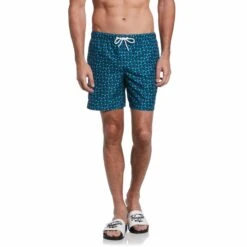 Original Penguin Square Dot Print Swim Short