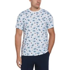 Original Penguin Tennis Print Crew Neck Tee