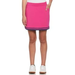 Original Penguin Womens Essential Color Block Golf Skort