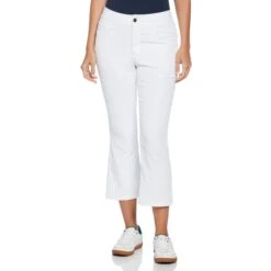 Original Penguin Women's Veronica Open Front Crop Flare Golf Pant