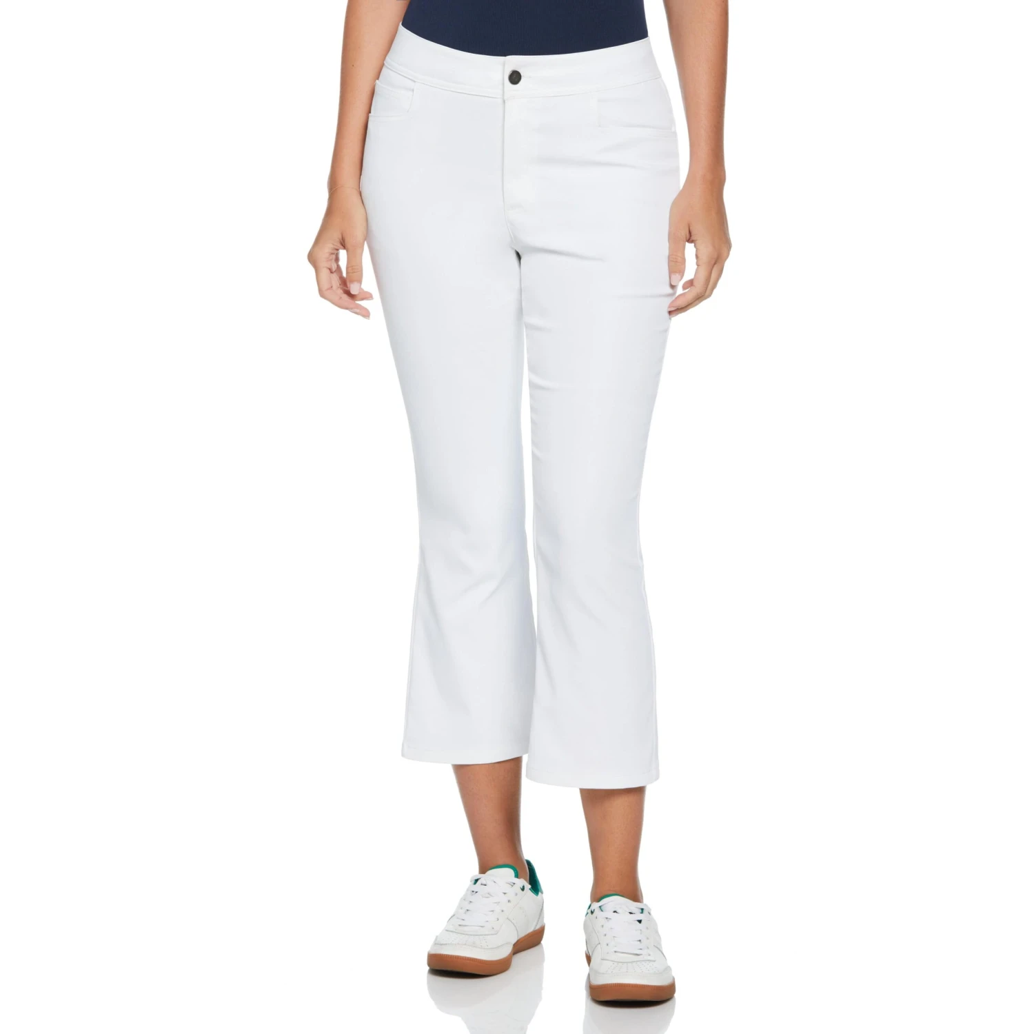 Women's Veronica Open Front Crop Flare Golf Pant Original Penguin Women's Veronica Open Front Crop Flare Golf Pant -Original Penguin Shop Womens Veronica Open Front Crop Flare Golf Pant Bright White Original Penguin scaled